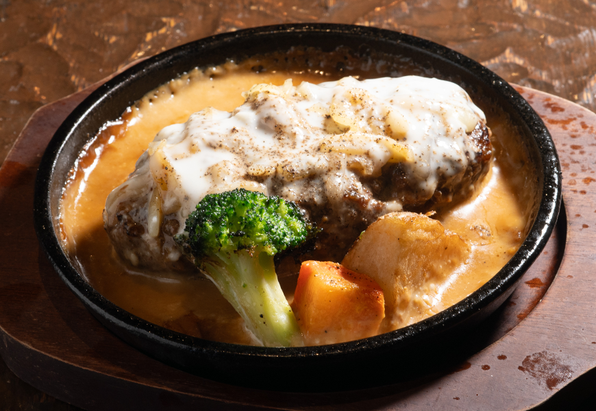 鉄板照り焼きチーズハンバーグ