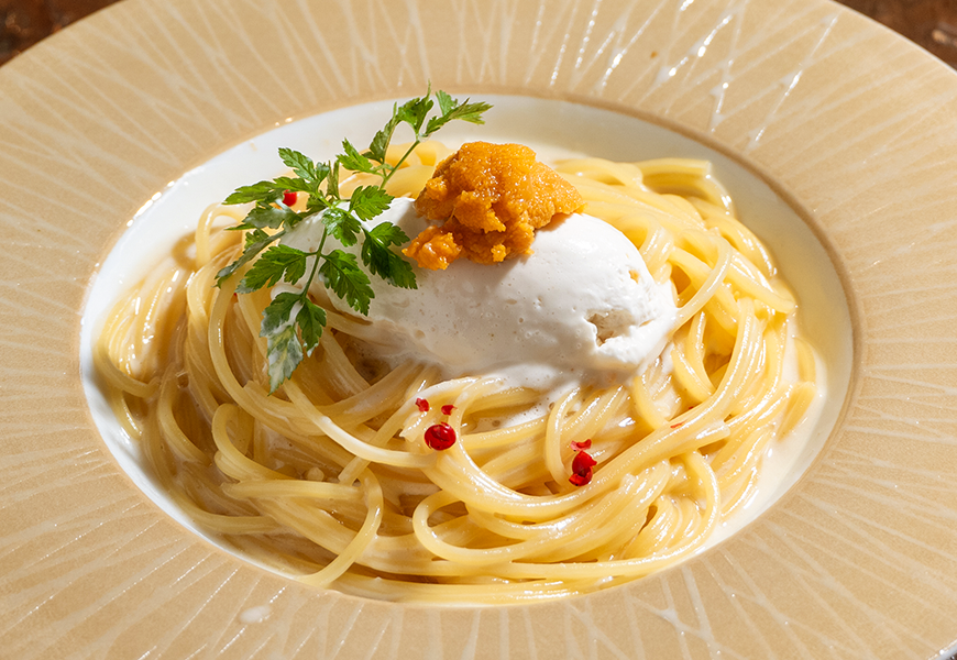 雲丹クリームパスタ